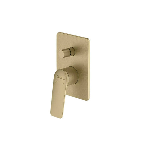 Oliveri Paris Wall Mixer with Diverter Classic Gold PA101503CG