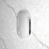 Otti Noosa Metal Framed Mirror 900x450mm Matte White MFMO9045W