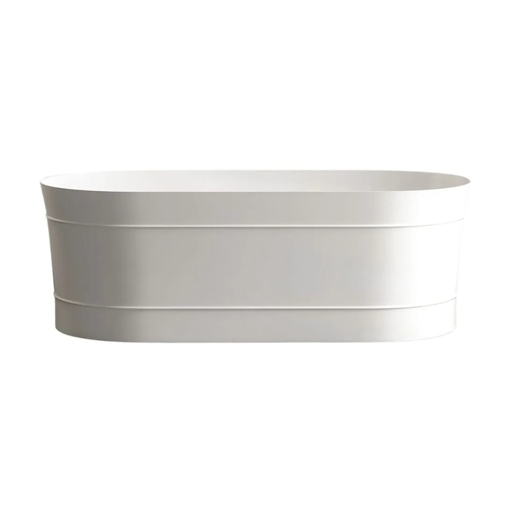 Otti Attica Bondi Freestanding Bath 1700mm w/ Overflow Matte White ABBT-1700-MW-OF