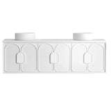 Otti Laguna Mk II Wall Hung Vanity 1800mm Matte White w/ Undermount Natural Carrara Marble Top & Basin LGM1800WSTUD-NCA-UB