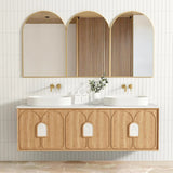 Otti Laguna Mk II Wall Hung Cabinet Only 1800mm Natural Woodland Oak LGM1800N