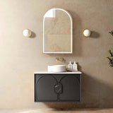 Otti Laguna Mk II Wall Hung Cabinet Only 900mm Black Oak LGM900B