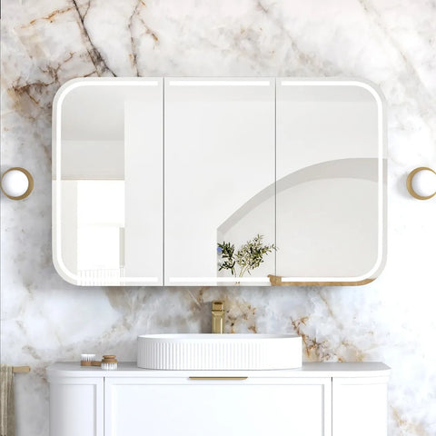 Otti LED Newport Shaving Cabinet (Premium Edition) 1200x750mm White LED-SSQ1275-VP