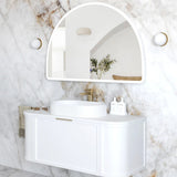 Otti LED Moonlight Archie Metal Framed Mirror 800x1200mm Matte White LED-MA8012W