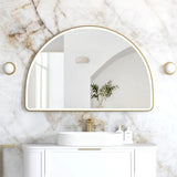 Otti LED Moonlight Archie Metal Framed Mirror 800x1200mm Brushed Gold LED-MA8012G
