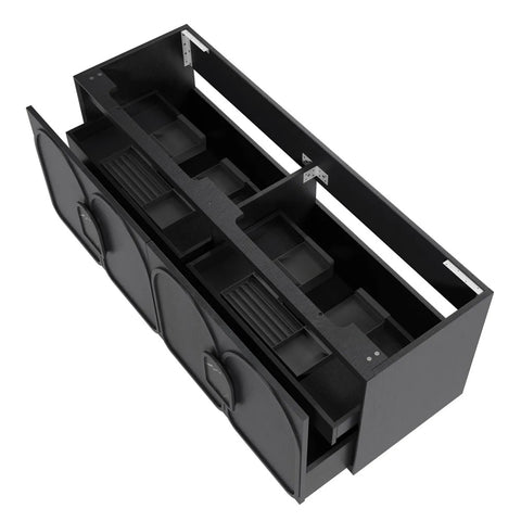 Otti Laguna Mk II Wall Hung Cabinet Only 1500mm Black Oak LGM1500B