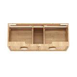 Otti Laguna Mk II Wall Hung Vanity 1200mm Natural Woodland Oak w/ Matte White Top LGM1200NSTUD-MW