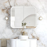 Otti LED Newport Shaving Cabinet (Premium Edition) 900x750mm White LED-SSQ9075-VP