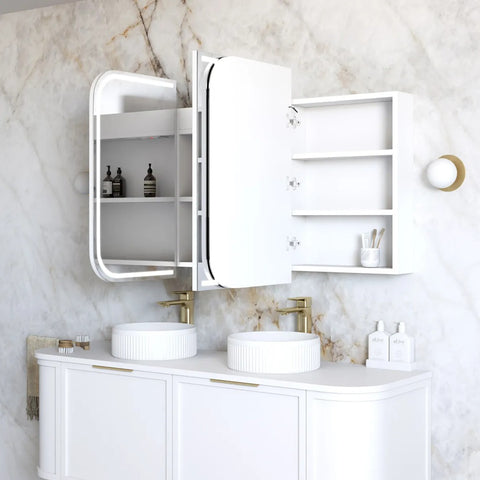 Otti LED Newport Shaving Cabinet (Premium Edition) 1500x750mm White LED-SSQ1575-VP