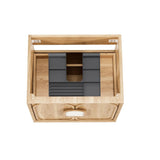 Otti Laguna Mk II Wall Hung Vanity 600mm Natural Woodland Oak w/ Matte White Top LGM600NSTUD-MW