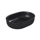 Otti Bronte Above Counter Basin Oval 500x350x130 Matte Black OT5036MB