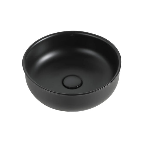 Otti Bronte Above Counter Basin Round 360x360x130 Matte Black OT3636MB