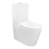Otti Alzano Rimless Toilet Suite Pan Thick Seat White IATS1-RL