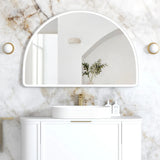 Otti LED Moonlight Archie Metal Framed Mirror 800x1200mm Matte White LED-MA8012W