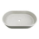 Otti Clayton Above Counter Basin Oval 600x350x120 Concrete Linen OT6035CONL