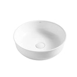 Otti Bronte Above Counter Basin Round 360x360x130 Gloss White OT3636