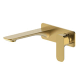 Otti Oskar Wall Basin Mixer Brushed Gold TP-OWBMBG