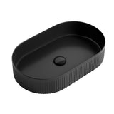 Otti Kensington Above Counter Basin Oval 560x350x120 Matte Black OT5635MB