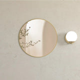 Otti London Metal Framed Mirror 700mm Brushed Gold MFM700G-N