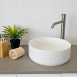 Amelie Deauville Round Above Counter Basin 360mm (No Overflow) Matte White BDOLUC360AVBMW