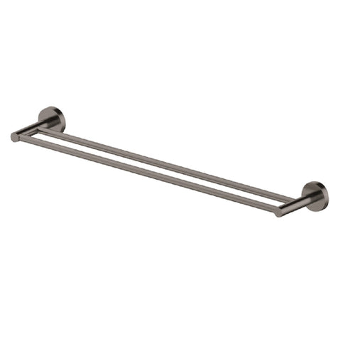 Abey Poco Double Towel Rail 760mm Gunmetal PDTR-GM