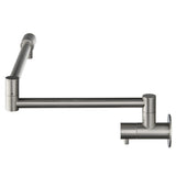 Bella Vista Mica Pot Filler Brushed Nickel PF-5-BN
