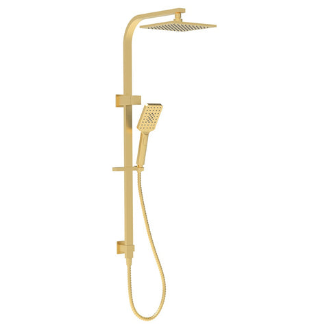 P&P Eden Square Twin Shower Set Brushed Gold PHC7121S-BG