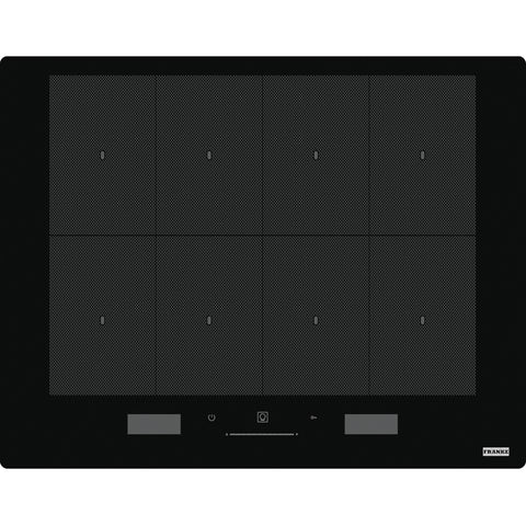 Franke Mythos Induction Cooktop 65cm 8 Zone Touch Control Frameless Ceramic Glass FMY658IFPBK