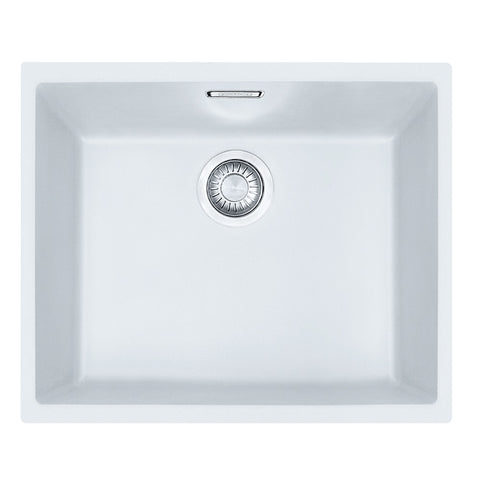 Franke Sirius Tectonite Sink Single Bowl 500mm White SID110-50PW
