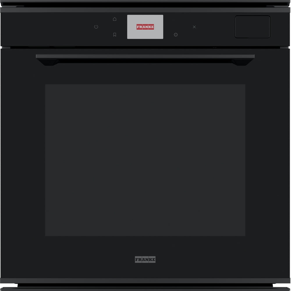 Franke Mythos Full Steam Oven 60cm 10 Functions TFT Colour Display Black Glass FMY99HSBK
