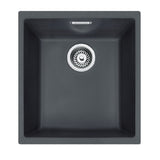 Franke Sirius Tectonite Sink Single Bowl 340mm Black SID110-34CB