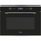 Franke Mythos Microwave Combi Oven 45cm Black Glass w/ Stainless Steel Trim FMY45MWXS