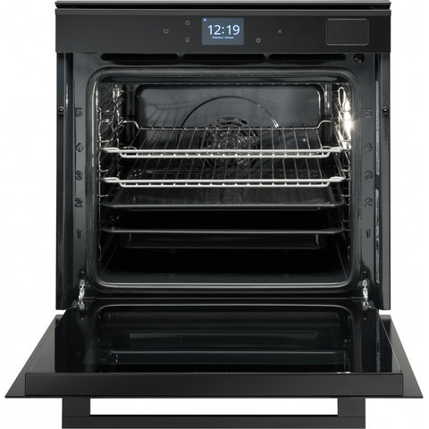 Franke Mythos Full Steam Oven 60cm 10 Functions TFT Colour Display Black Glass FMY99HSBK