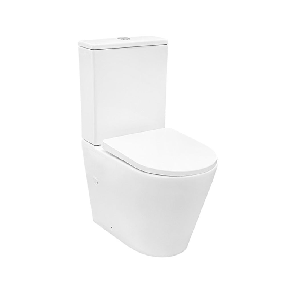 Decina Prezzo Toilet Suite Rimless Back to Wall White PRTSWFR