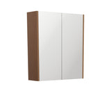 Fienza Mirror Cabinet 600mm w/ Side Panels Walnut PSC600WA