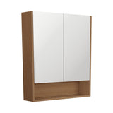 Fienza Universal Mirror Cabinet 750mm w/ Display Shelf Walnut PSC750SWA
