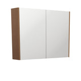 Fienza Mirror Cabinet 900mm w/ Side Panels Walnut PSC900WA