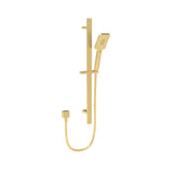 P&P Eden Square Shower Rail Set Brushed Gold PSH037-BG