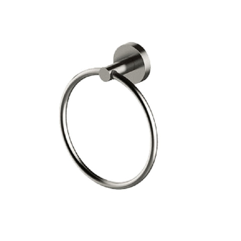 Abey Poco Towel Ring Brushed Nickel PTR-BN