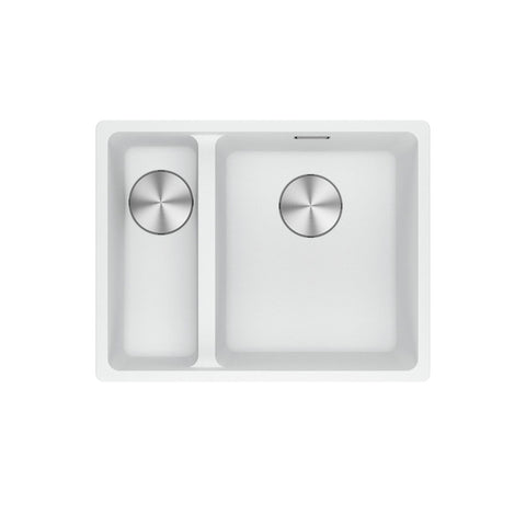 Franke Maris 1 and 1/2 Bowl 340/150mm Polar White Undermount (Inc DT651) MRG160SBLPW-FPC