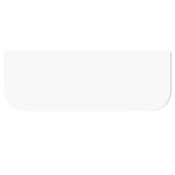 Otti Havana Top 1500x500x20mm (No Hole) Pure White STHA155PW-NH