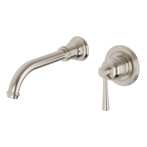 Phoenix Cromford SwitchMix Wall Basin / Bath Mixer Set Brushed Nickel 134-2810-40-1