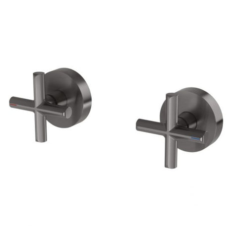 Phoenix Vivid Slimline Plus Wall Top Assemblies Brushed Carbon 119-0600-31-1