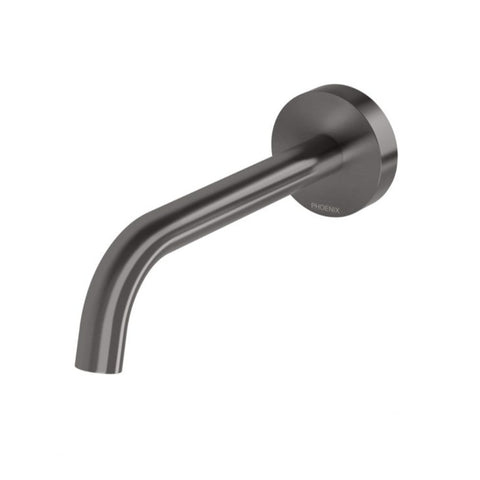 Phoenix Vivid Slimline Plus Wall Basin / Bath Outlet 180mm Brushed Carbon 119-0810-31-1