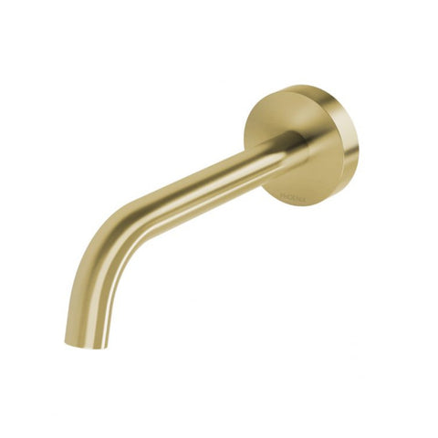 Phoenix Vivid Slimline Plus Wall Basin / Bath Outlet 180mm Brushed Gold 119-0810-12-1