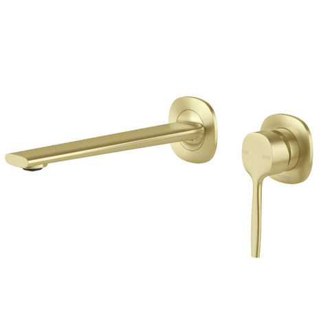 Phoenix Vask SwitchMix Wall Basin / Bath Mixer Set 200mm Brushed Gold 139-2810-12-1