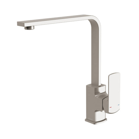 Phoenix Teva Sink Mixer 200mm Squareline Brushed Nickel 152-7345-40-1