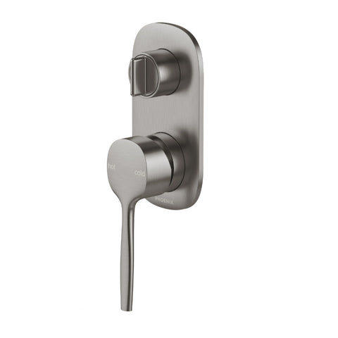 Phoenix Vask SwitchMix Shower / Bath Diverter Mixer Fit-Off Kit Brushed Carbon 139-2940-31-1