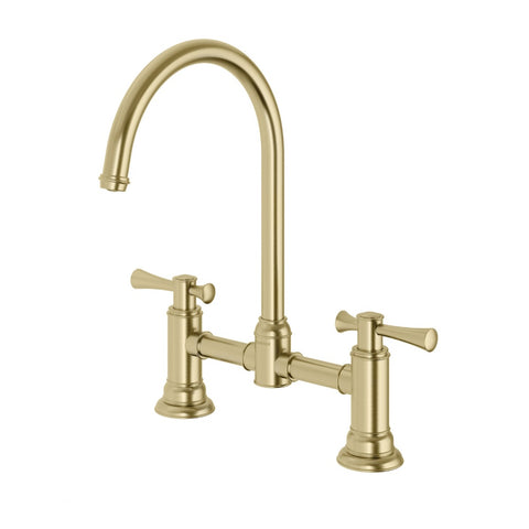Phoenix Cromford Exposed Sink Set Brushed Gold 134-1070-12-1