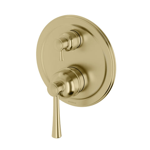 Phoenix Cromford SwitchMix Shower / Bath Diverter Mixer Brushed Gold 134-2910-12